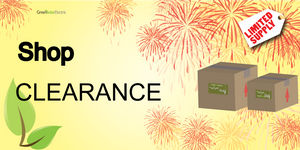 Shop our clearance section for deals on Solar Panels, chargers, batteries & Power Inverters
