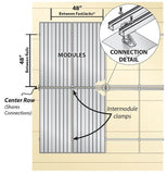 ProSolar, Solar Panel Installation Components, Solar Panel Racking, Solar Panel Mounting Hardware, Diagram.