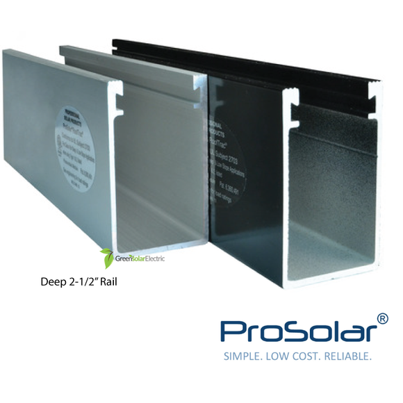 ProSolar, Solar Panel Installation Components, Solar Panel Racking, Solar Panel Mounting Hardware, Solar Mounting Rails.