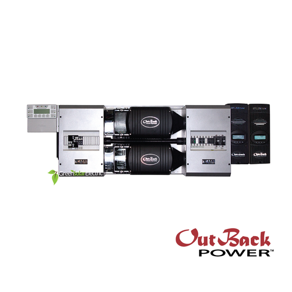 OutBack Power's FX Series pre wired Solar Power Inverter, Charge controler, mate-3s, hub10.3