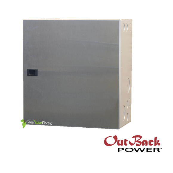Outback Radian GSLC Battery Inverter wiring panel, Off Grid or Grid Tied, for use with 48volt radian series inverters.